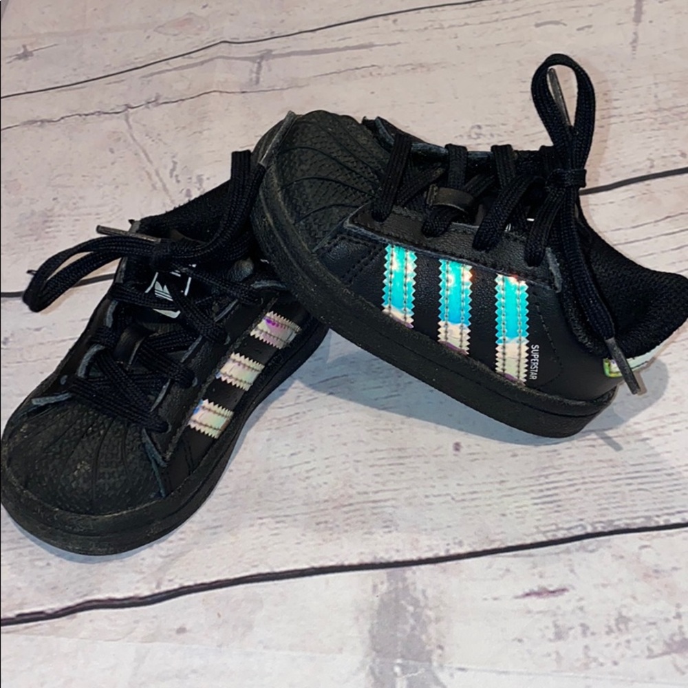 Baby adidas super star sneakers. Sz 5K